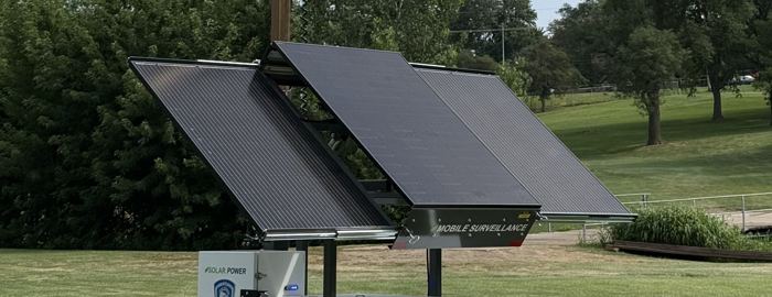Frontline solar camera trailer
